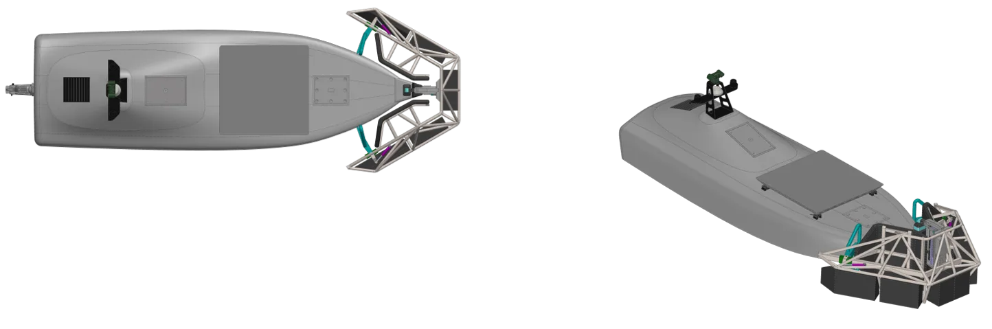 Project-specific launch and recovery system concept for a USV